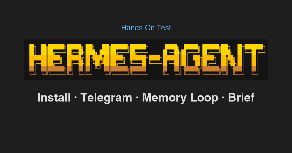 I Actually Installed Hermes Agent. Here’s What Happened.